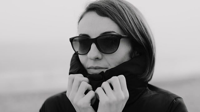 woman with glasses